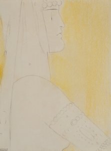 Étude pour passe - Fernand Khnopff